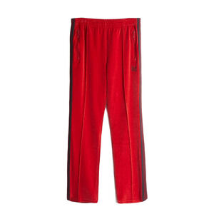 NEEDLES Red Velour Jogger Pants